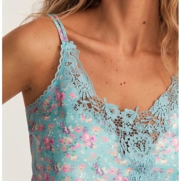 🌼HP🌼 LoveShackFancy (Pool Party) Blue/Pink Lylia Cami - M - Picture 6 of 7